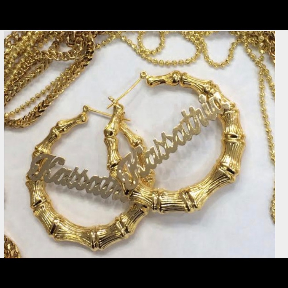 1-4 inch “Around the Way” bamboo earrings